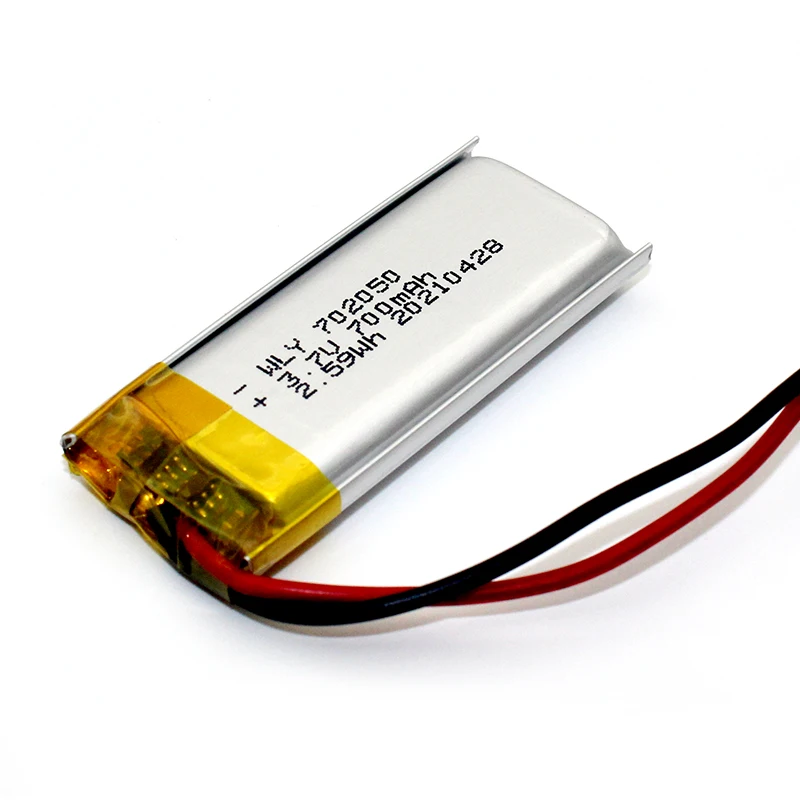 WLY OEM ODM услуга 702050 700mAh сумка литий-ионная батарея перезаряжаемая 3 7 V для электромобиля домашнее оборудование