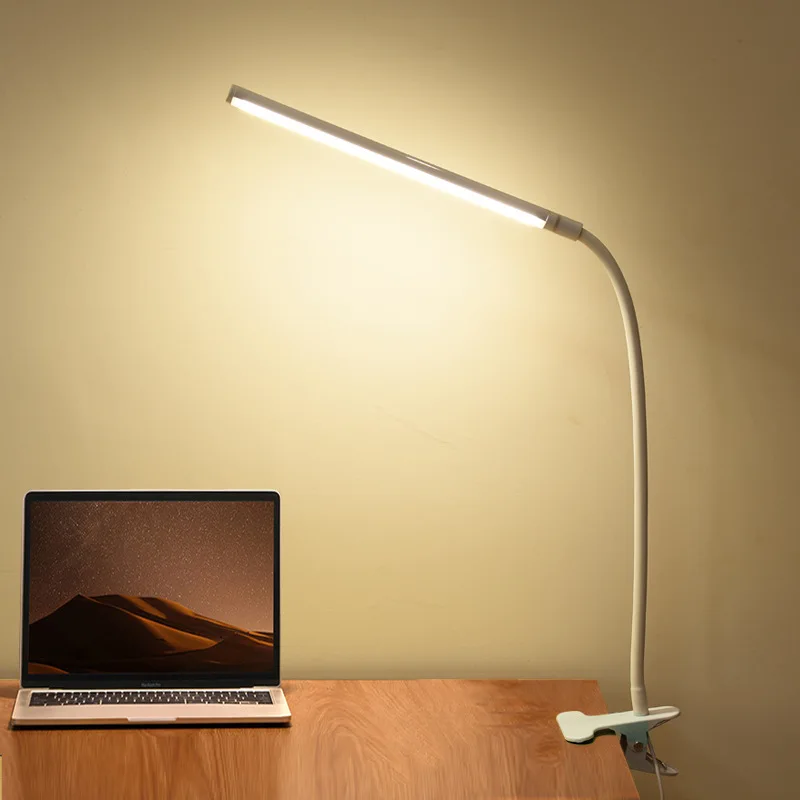 Детская Подарочная мягкая Настольная лампа с поворотом на 360 градусов и зажимом