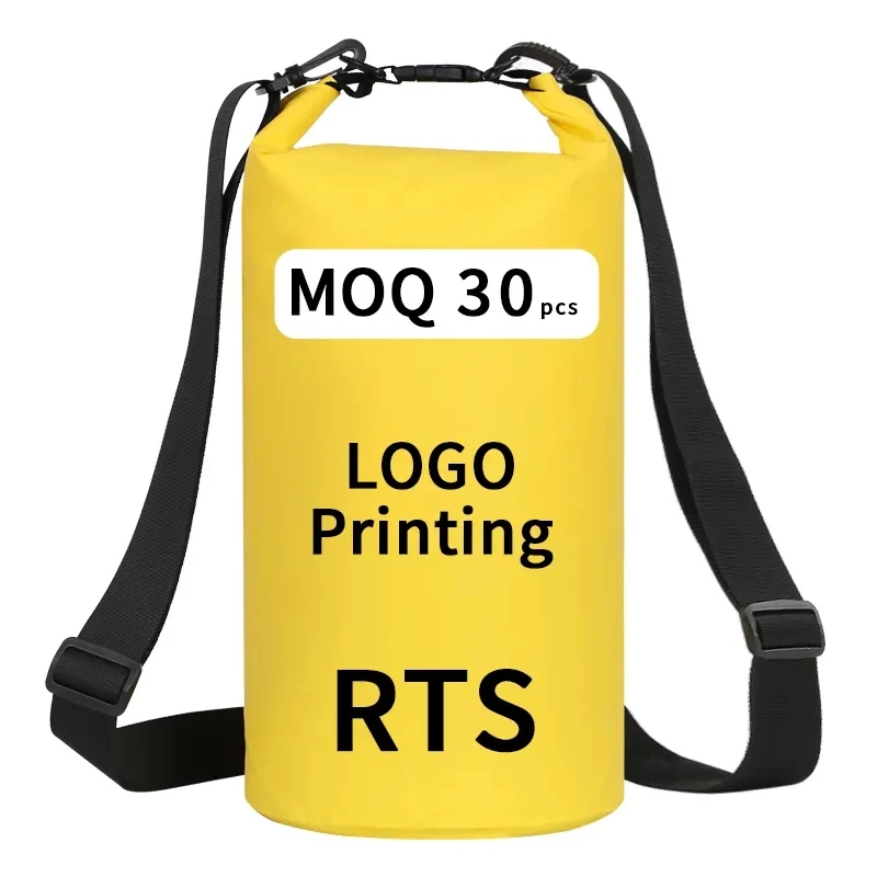 30 pcs Can Print Logo RTS 2L 5L 10L 15L 20L 30L Hiking Swim 500D PVC Tarpaulin Bolsas Impermeables Ccean Pack Waterproof Dry Bag