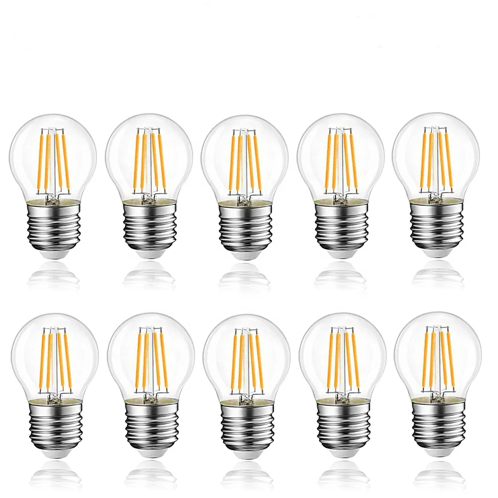 2023 G45 LED filament edison bulb E26 E27 Base 4w 5W 6w industrial decorate bulb vintage led filament light bulb