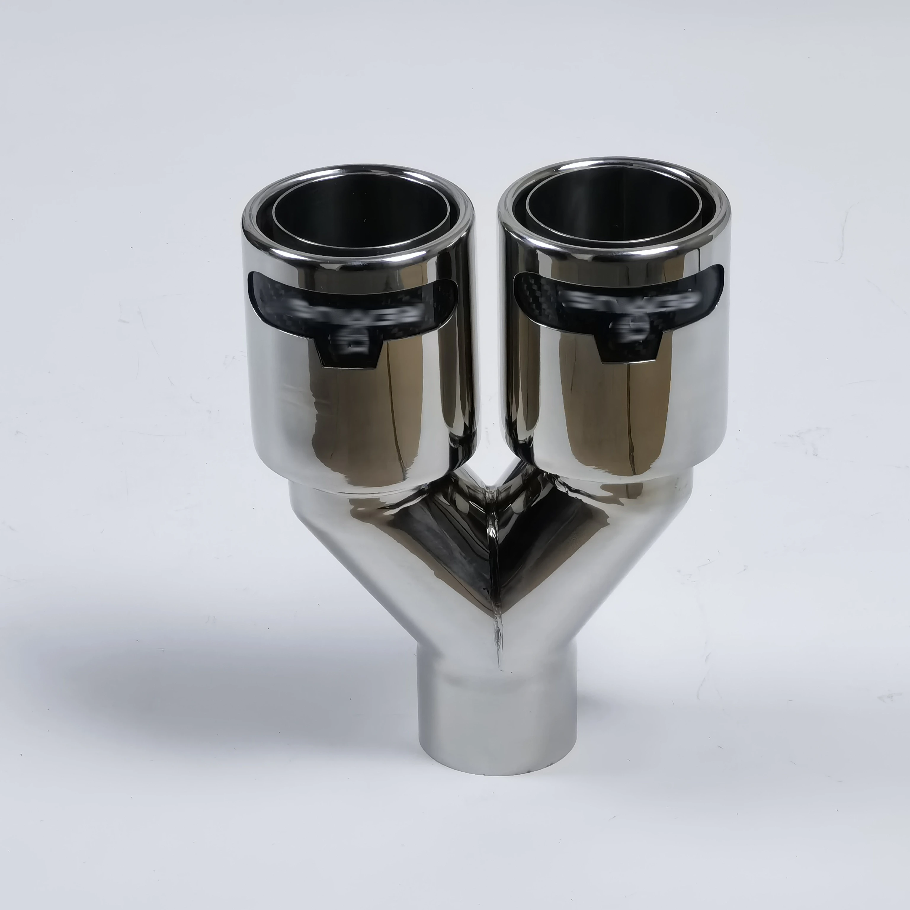 1 пара автомобильных универсальных двойных выхлопных труб кудрявые края Ремус спортивный выхлопной глушитель наконечники для Bmw Audi Golf Mazda