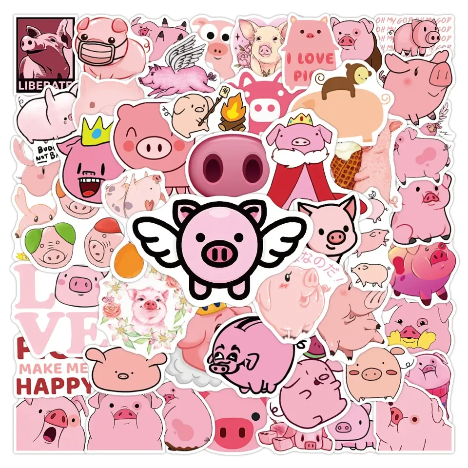 NO MOQ Custom Stickers Waterproof Die Cut Logo Anime Adhesive Vinyl PVC Stickers For Guitar Luggage Decoration