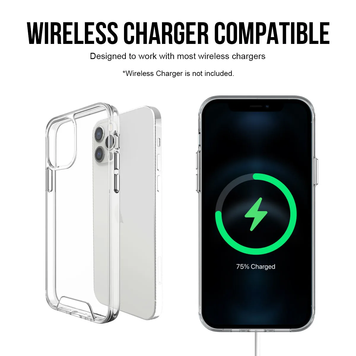 For iPhone 13 12 Pro Max Case Mini 11 X Xs XR 7 8 6 6s Plus SE Hard Anti-knock Shockproof Clear Transparent Phone Back Cover