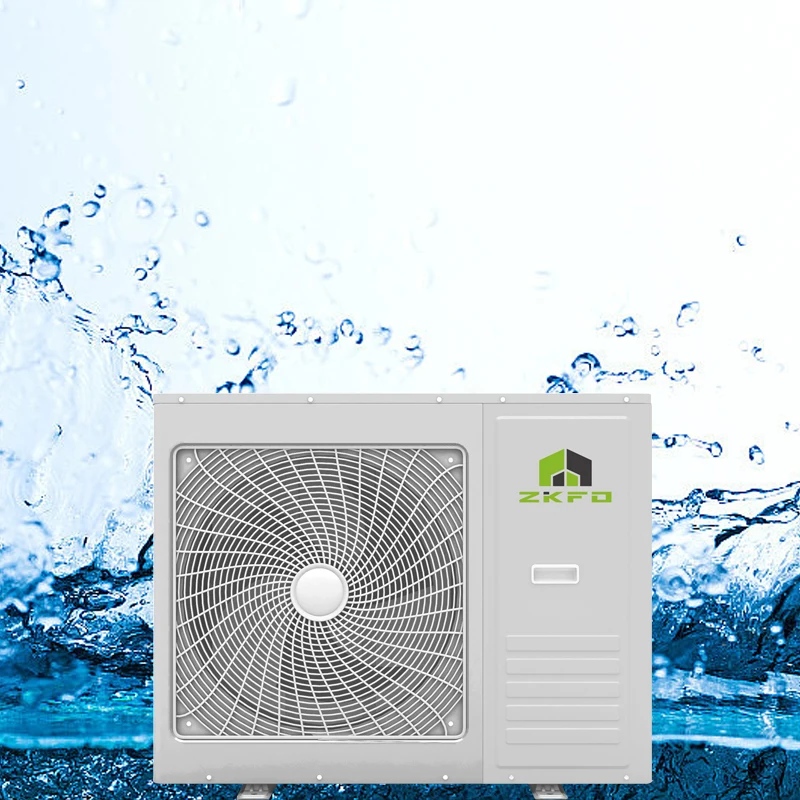 ZKFD R32 Wifi Control 10kw 17kw 21kw Dhw Heating Cooling Monoblock Air Source Evi Dc Inverter Air To Water Heat Pump Erp A+++