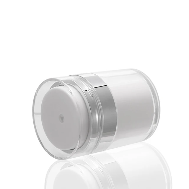 15 30 50 gms Plastic Cosmetic Skin Care Makeup Cream Airless Pump Cream Jar