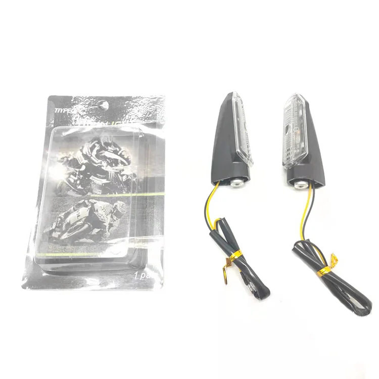 2 Pcs Universal Motorcycle LED Turn Signal Light Indicators Amber Blinker Light Flashers Lighting Motorcycle Accessories