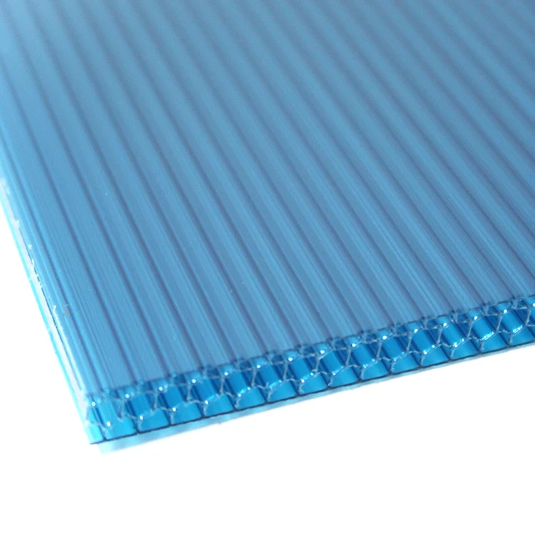 UV Coating Milky White Opaque Makrolon Polycarbonate Fiber Sheet Honeycomb Hollow Sheet