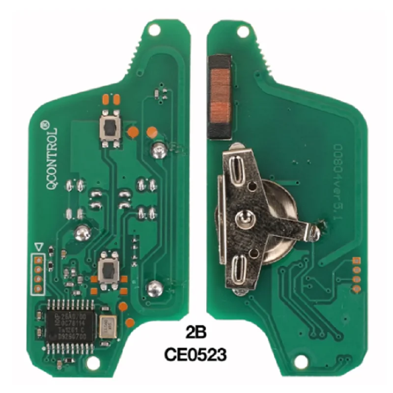 A2autokeys 2 Buttons Remote Car Key ASK 434Mhz For Citroen C4 C5 C6 C8 Xsara Picasso For Peugeot 107 207 307 308 CE0536/0523