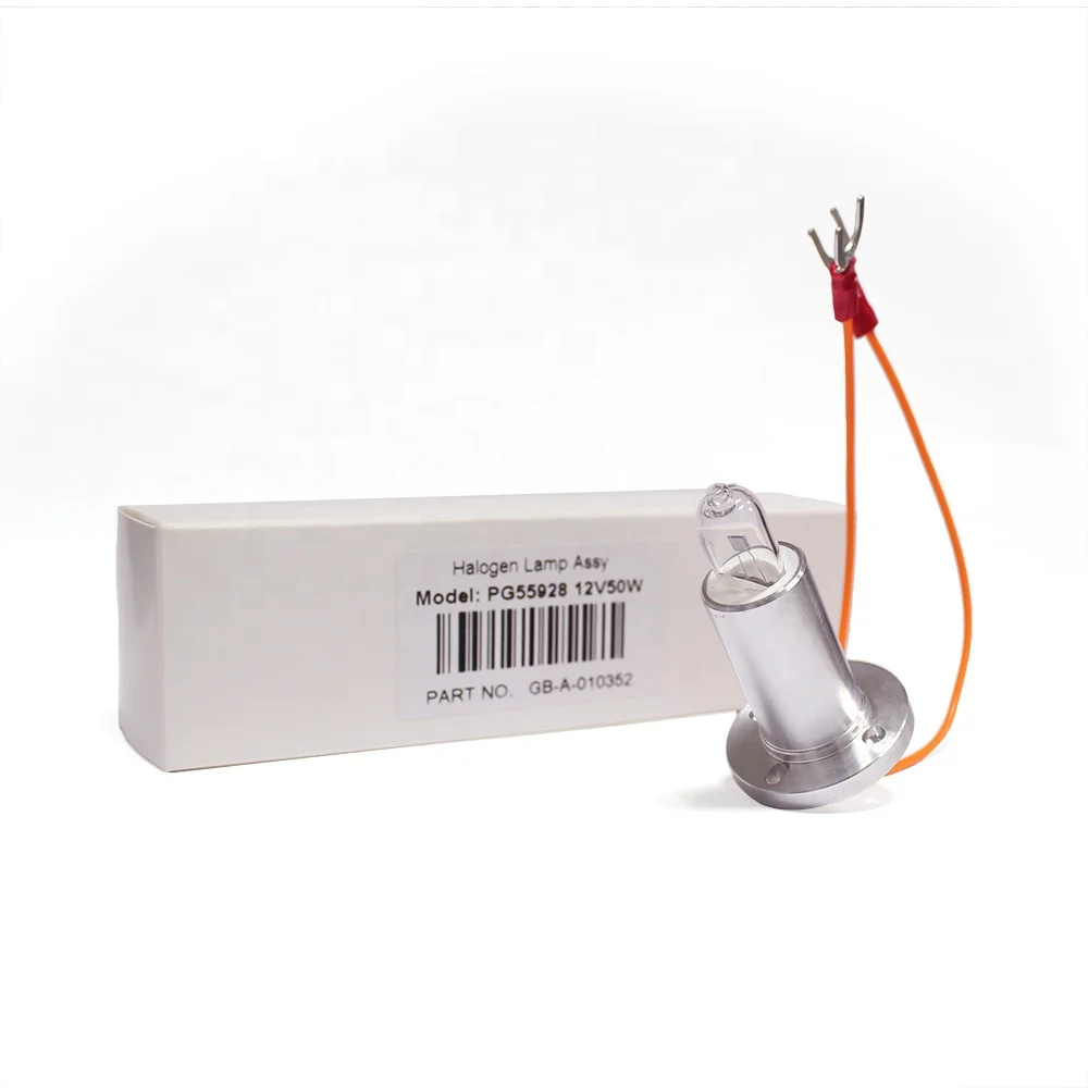 12V 50W Medical PG55928 Halogen Bulb Special Base Light for Biochemical Analyzer Halogen Spare Bulbs Lamp