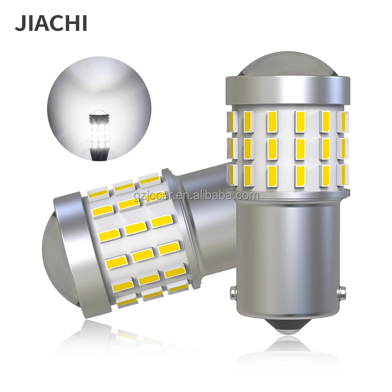 JIACHI FACTORY 1156 1157 T25 P21W BAU15S 3156 3157 7440 7443 BA15S CANBUS Switchback Led Car Auto Turn Signal Brake Light Bulb