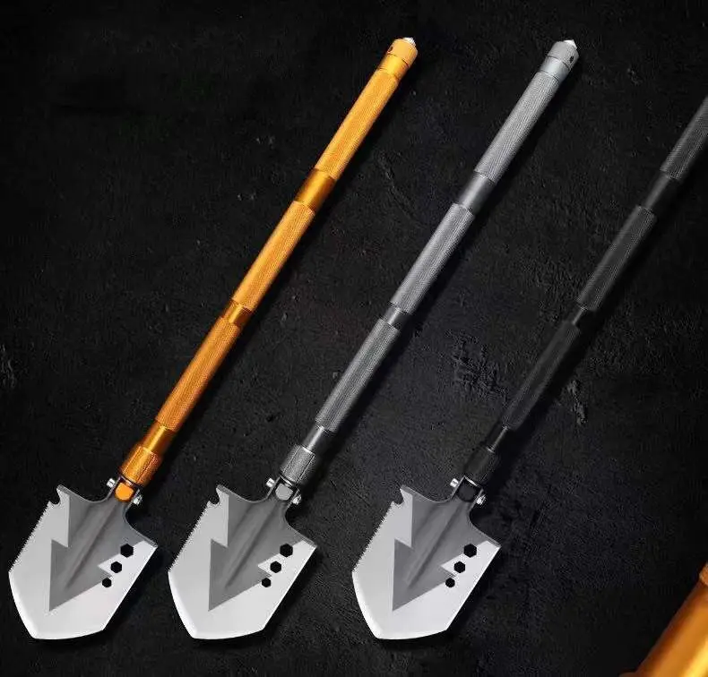 Engineer Shovel Outdoor Camping Vehicle Multi-functional Engineer Shovel Foldable Convenient Broken Window Engineer Shovel