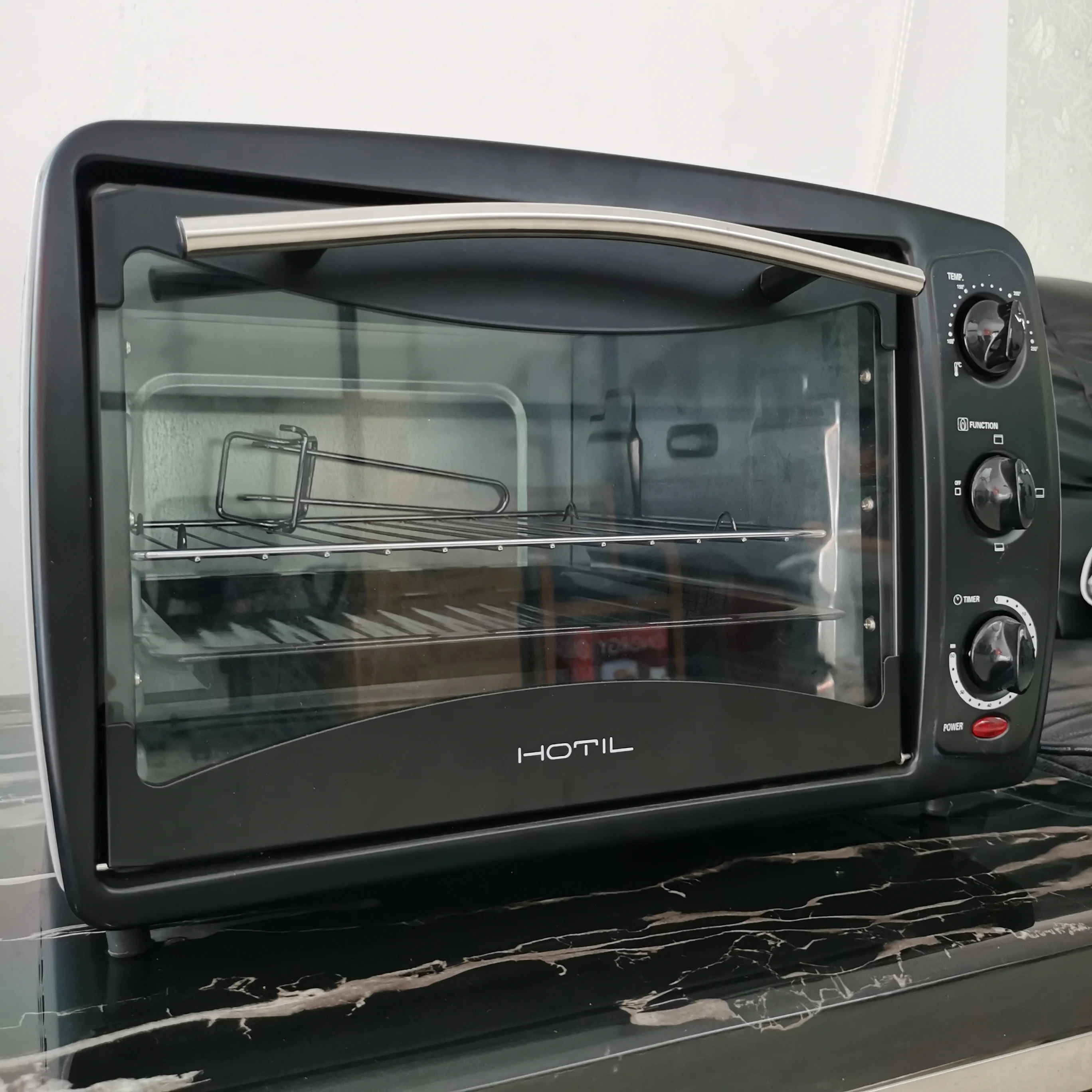 
 Электрический механический таймер HOTIL 28L, Многофункциональный Умный тостер для пиццы  