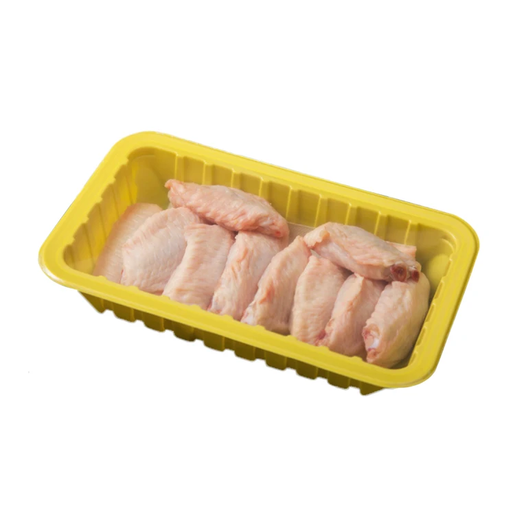 Tipack Disposable Plastic Trays for Cookie Black pp/evoh/pe Food Grade Plastic Food Tray