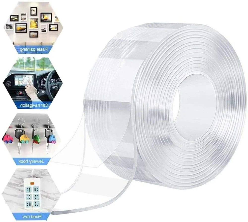 wholesale price double sided Dots Adhesive Coloured Nano Tape transparent tape reusable nano tape