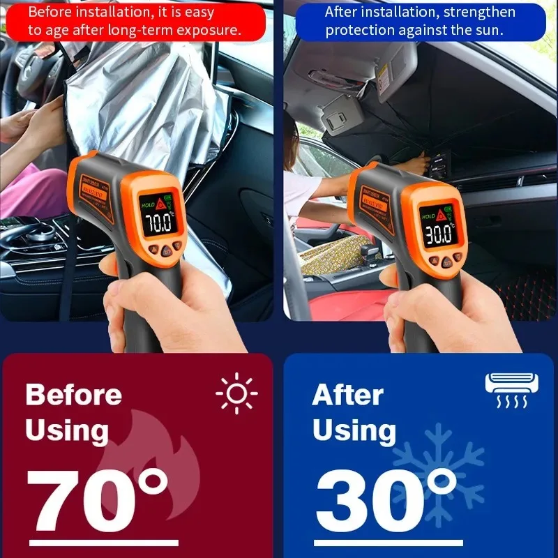 New Factory custom logo folding Anti-UV Car Front Windshield windscreen Sunshade Umbrella Interior Sun Shade Parasol Cover