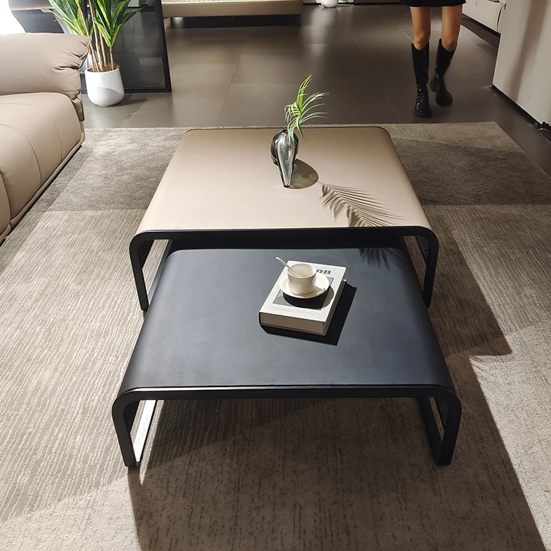 Modern Nordic Wrought Iron Coffee Table Home Living Room Furniture Metal Material