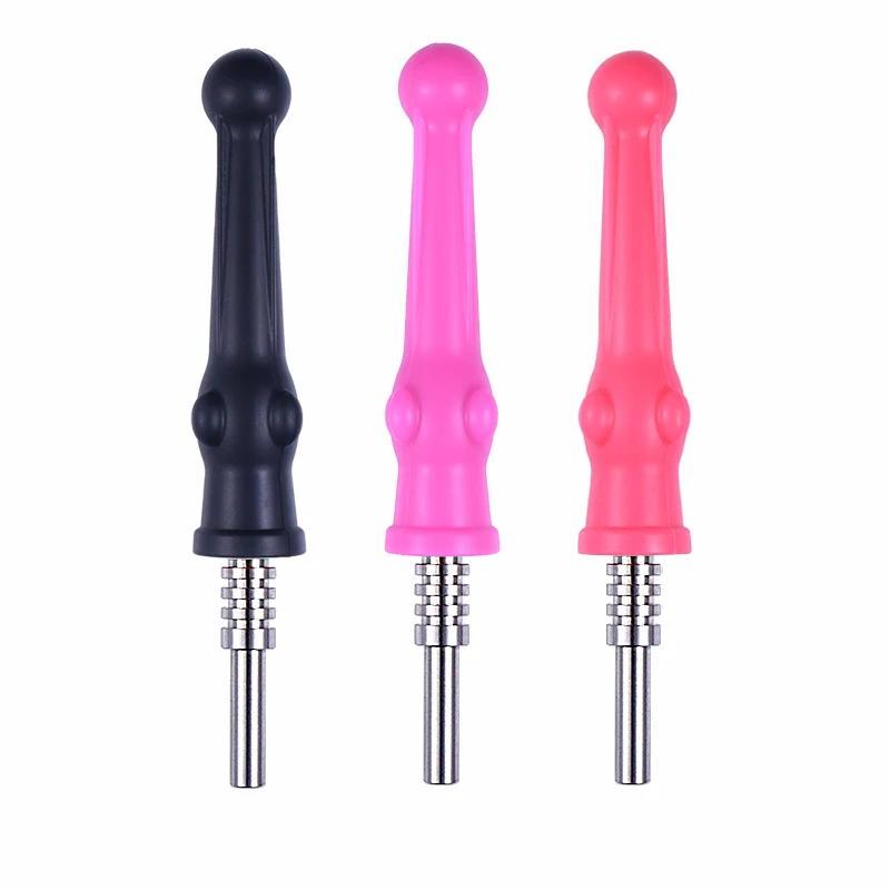 
Hot Sale Portable detachable silicone stick straw honey stick 