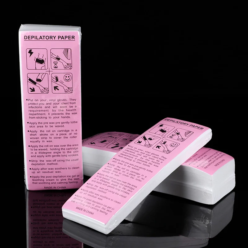 Disposable wax depilatory paper convenient non-woven depilatory wax paper depilatory cream
