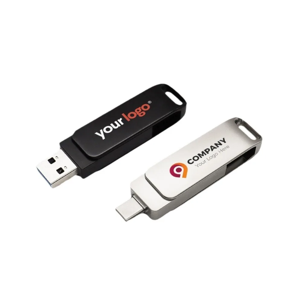 Customized 128g 256g 512g 1tb 2tb USB 2.0 3.0 otg usb flash drive type c for computer and mobile phone business gift