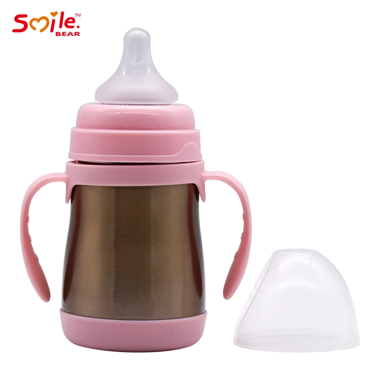 
Insulation Cup Vacuum Flask Milk Bottle Baby Thermos Stainless Steel Feeding Bottle With Nipple 