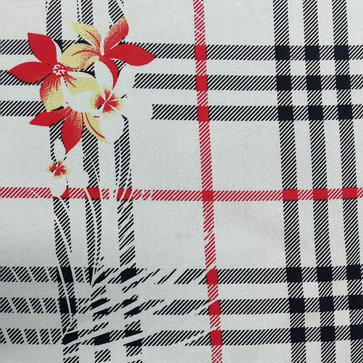 
Ecovero factories woven 45s rayon textile spun printed viscose shirt fabric for somali baati dress 