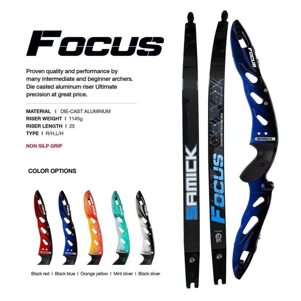 Алюминиевый металлический подъемник 6061 для стрельбы из лука, система ILF, ручка ILF, подъемник для лука Samick Focus X2