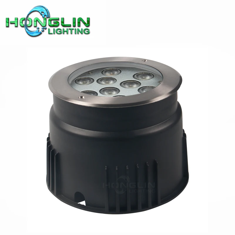 9W18W IP65 outdoor round Underground Light Warm White RGB Square Ground Spotlight