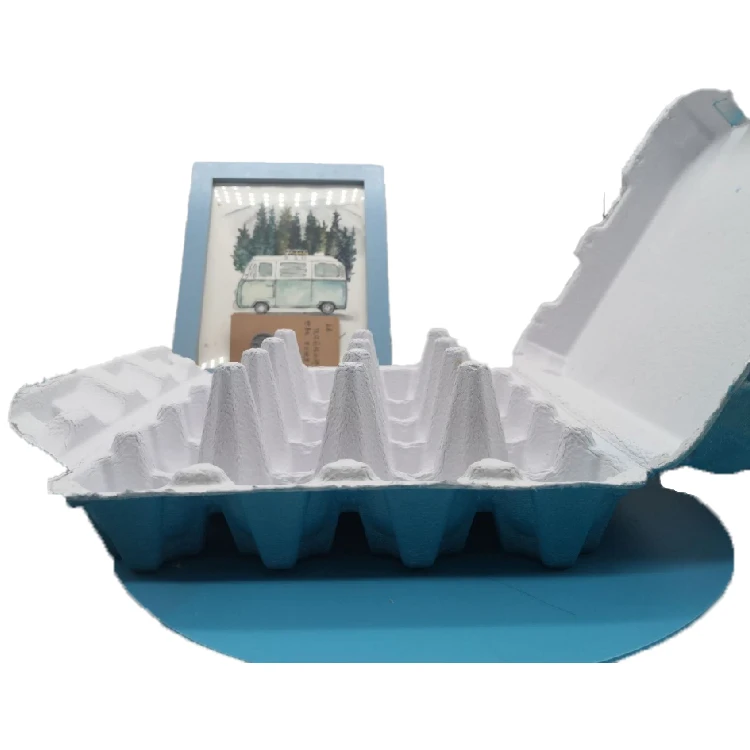 Paper Egg Box with curved edge 15 pieces of two-color egg gift box supermarket gift eco-degradable paper