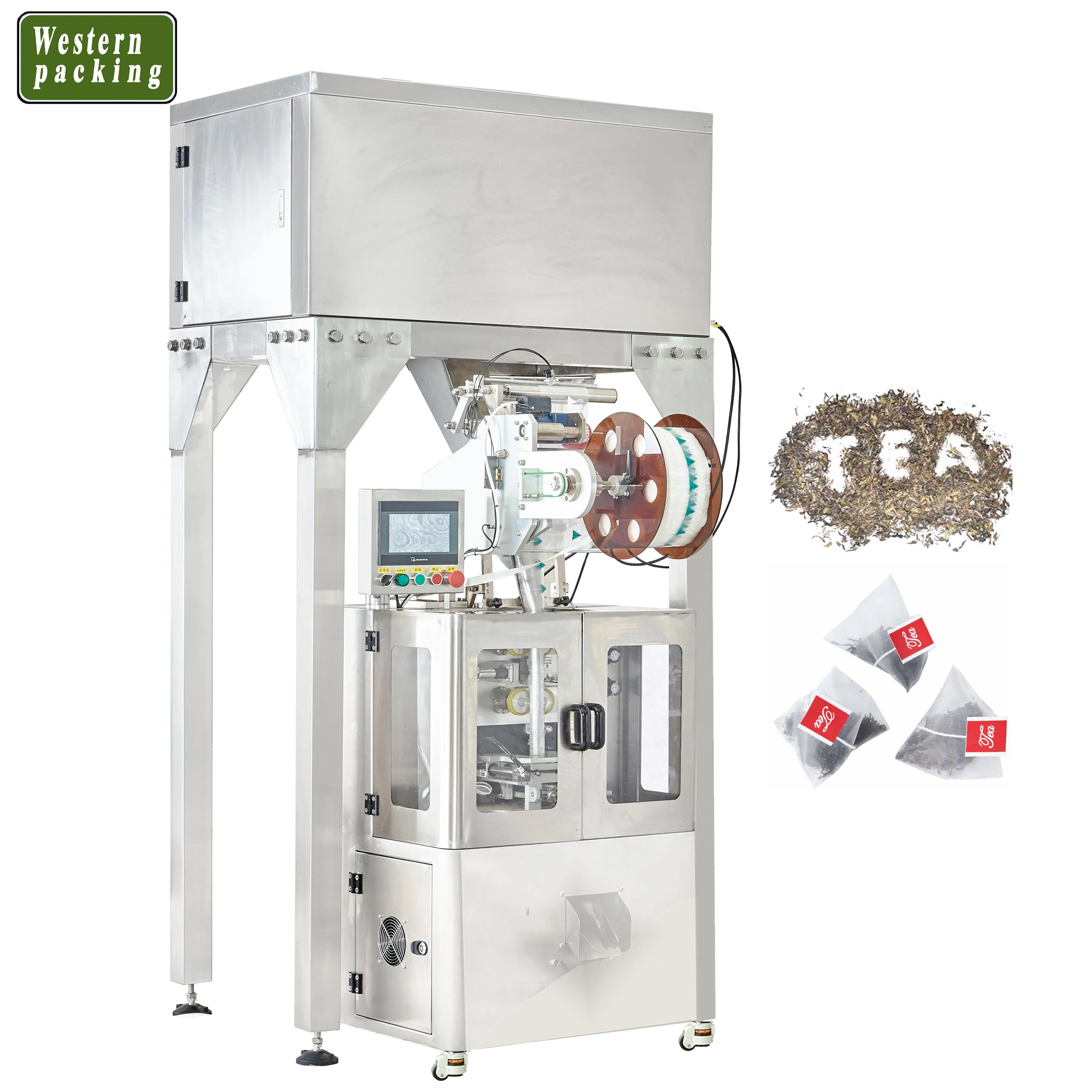 Nylon triangle pyramids tea bag packing machine for flower tea packing