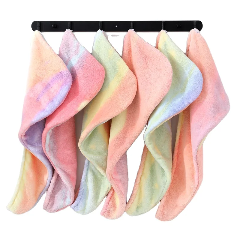 Hot selling hair wrap personalized super absorbent fast dry soft magic turban twist hair wrap microfiber women drying hair towel