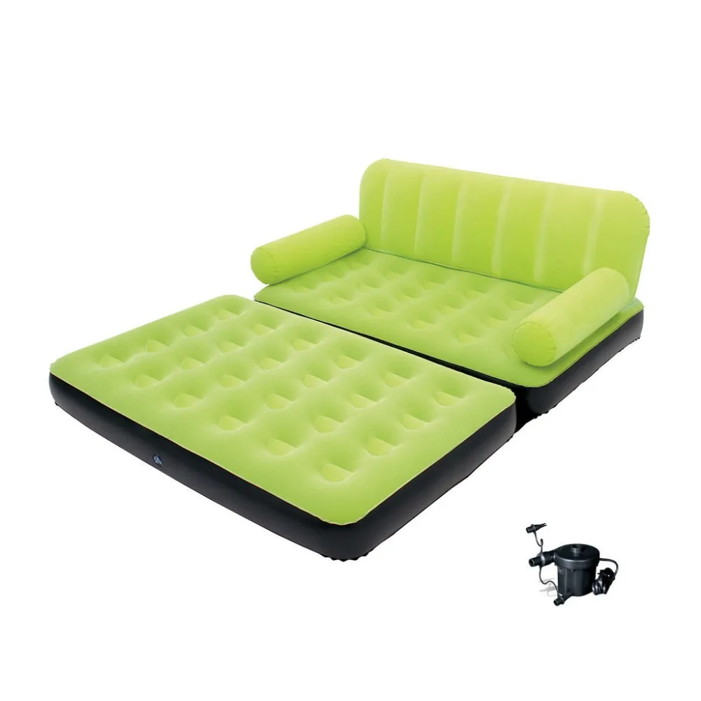Bestway 67356 Multi-Max Air Couch with Sidewinder AC Air Pump Inflatable flocked double couch air bed sofa
