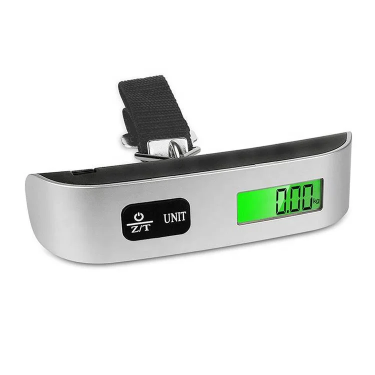 Hanging Blue Backlight Mini Weighing Luggage Scale Digital Luggage Scale 50kg