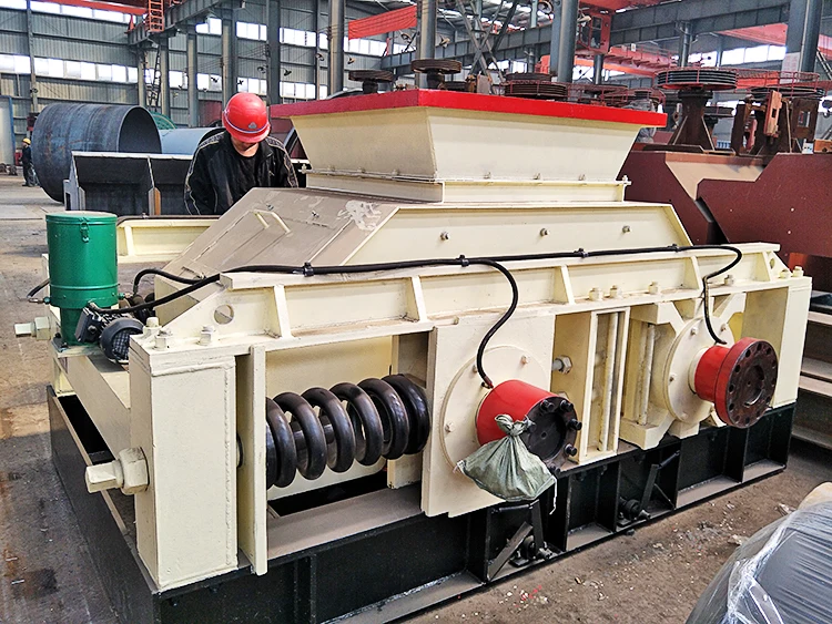 Hot sale 2PG900*900 stone Double Roller Crusher, Small Limestone Granite Basalt Crusher Machine
