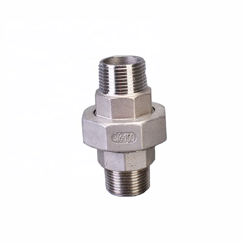 Hot  Sale Stainless Steel Pipe Fitting 316 304 Bsp Npt Threaded Female Male Union