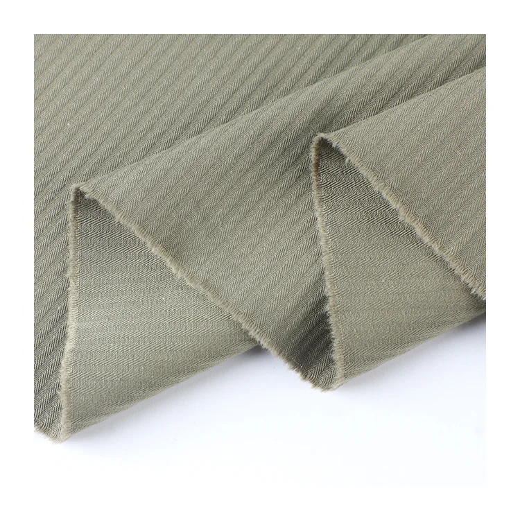 100% cotton 12sx12s 110x58 300gsm twill herringbone fabric for garment suit