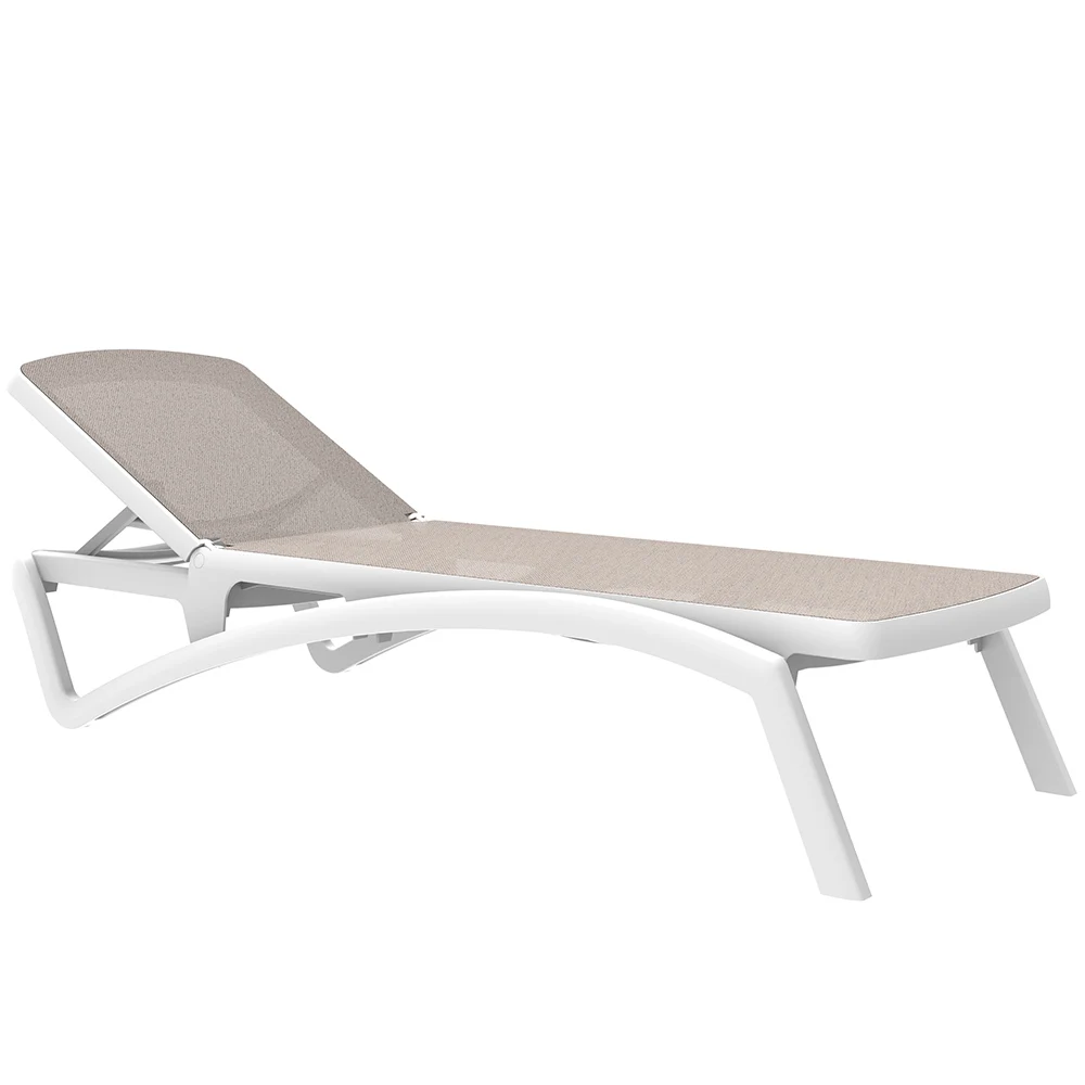 Villa Hotel Project Patio Plastic Sunbed Beach Pool Chaise Lounge Chair Outdoor