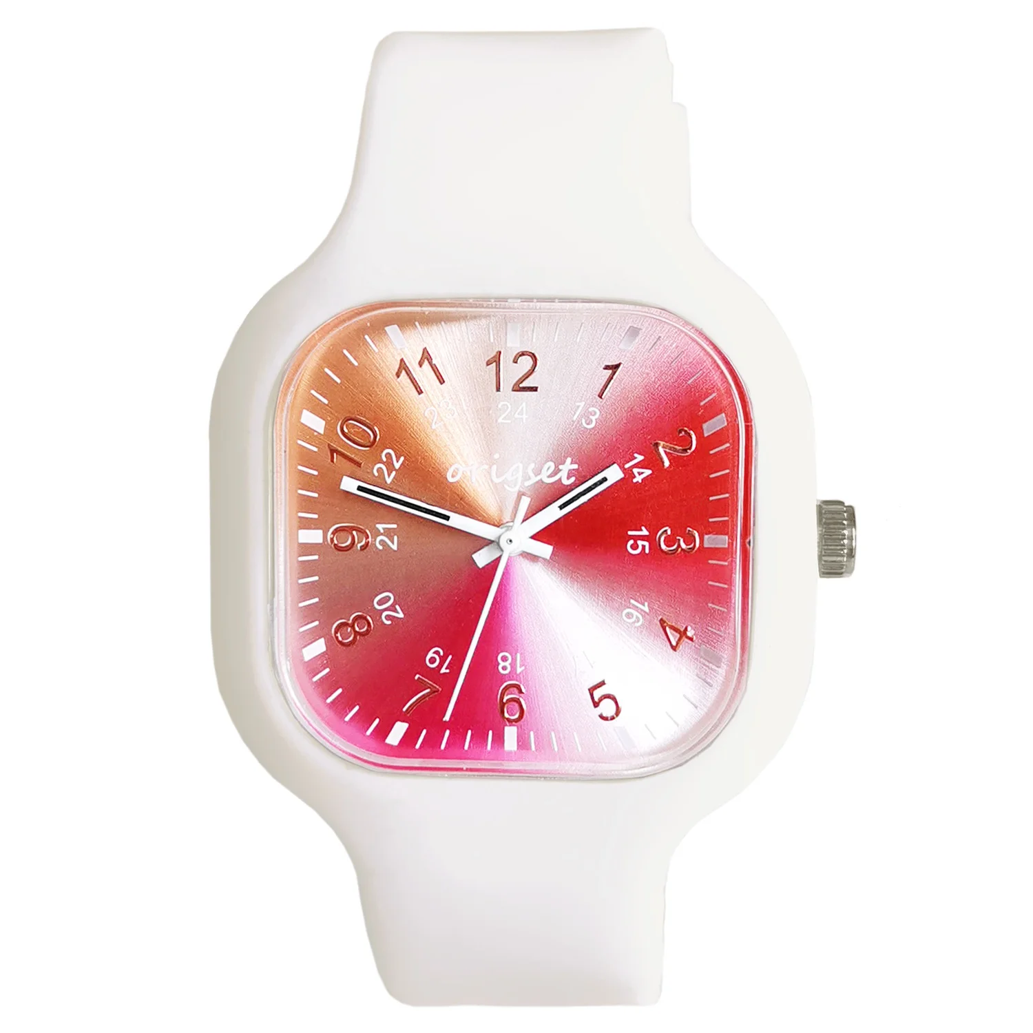 own logo printed Silicone Medical 24 hours military time big numbers nurse watches wholesale custom logo watches no minimum