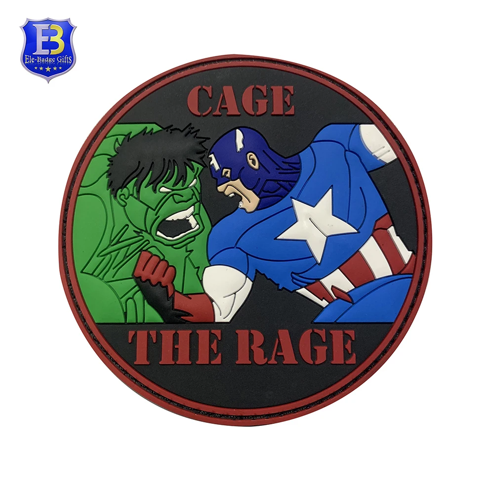 Custom 3d Rubber Tags Badge Pvc Patch Label Embossed Logo tactical Patches For hats Clothing