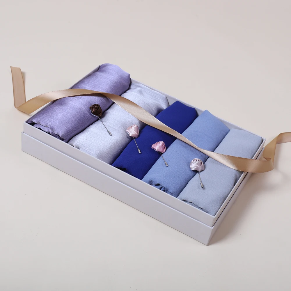 Ethnic Long Satin Crinkle Scarf Shawl Muslim hijab Solid Color Silk Headscarf Custom Logo Foulard Femme Chiffon Chiffon Women