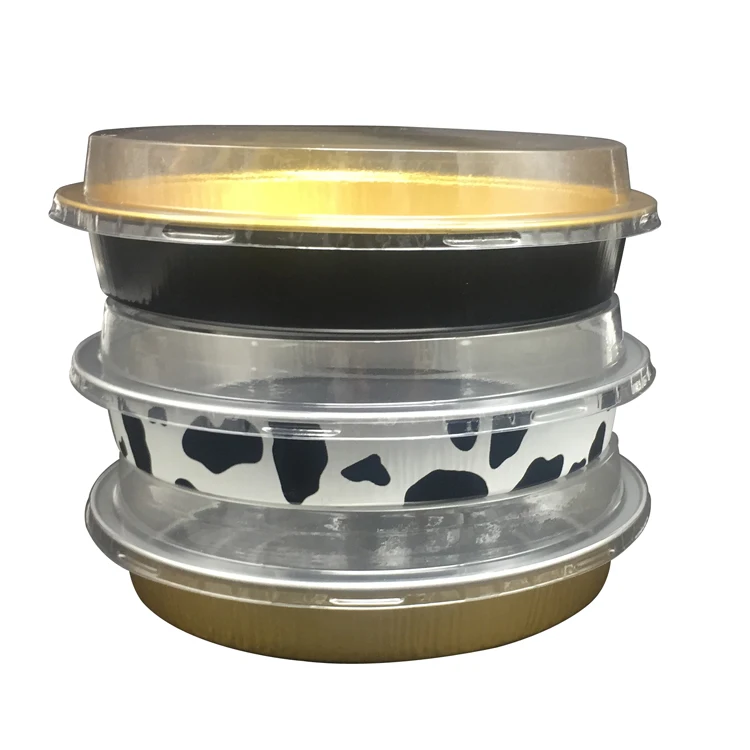 
6' Round Disposable Small Aluminum Foil Tart/ Pie Tin Foil Pans For Baking, Cooking, Storage & Reheating 