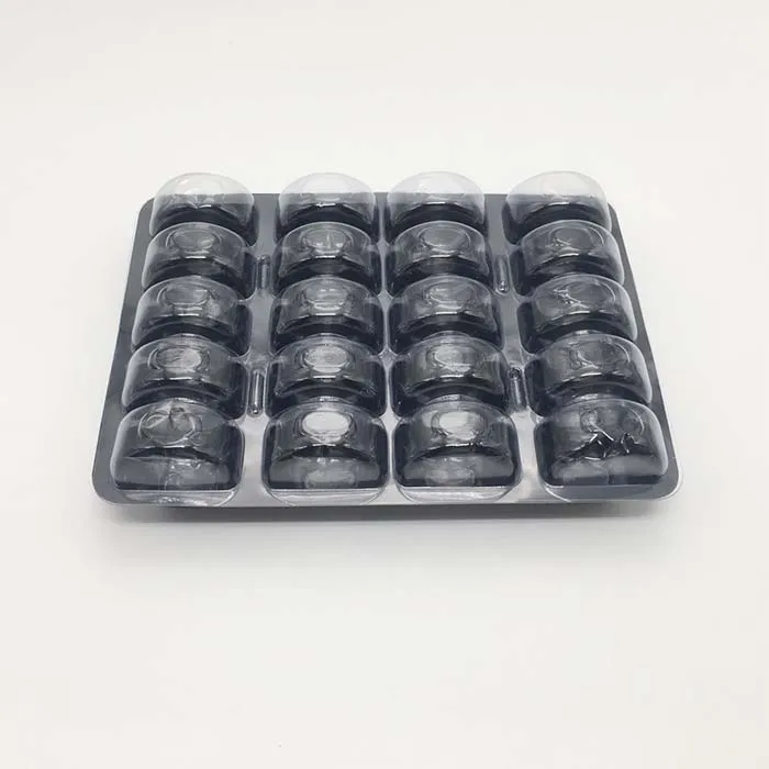 Оптовая продажа французский прозрачный пластиковый упаковочный лоток macaron