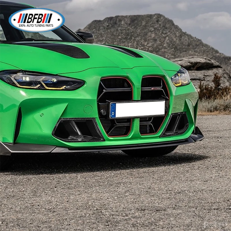 BFB для BMW G80 M3 G82 G83 M4 2020 + Реальные Сухие углепластиковые боковые вентиляционные отверстия переднего бампера