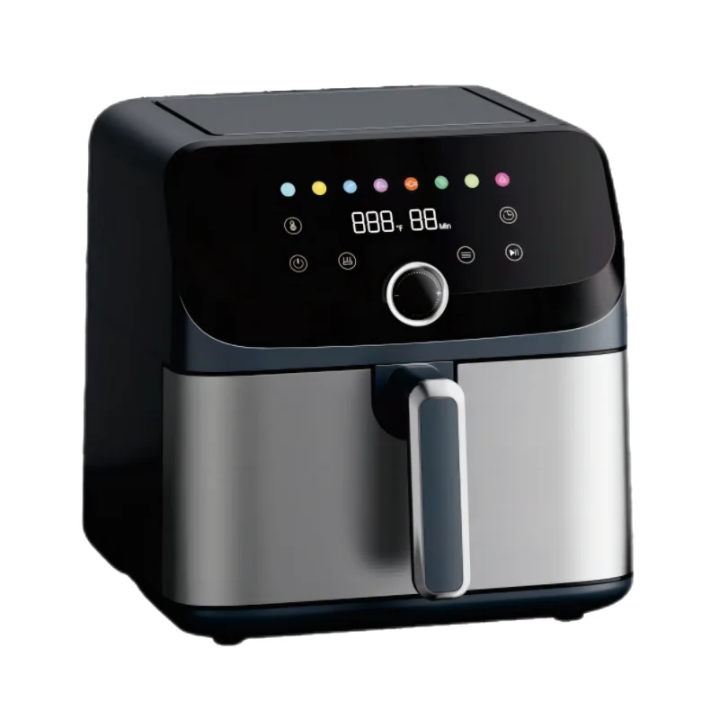 factory smokeless air fryer 8l   electric air fryers with visible deep barket  cyclonic air fryer