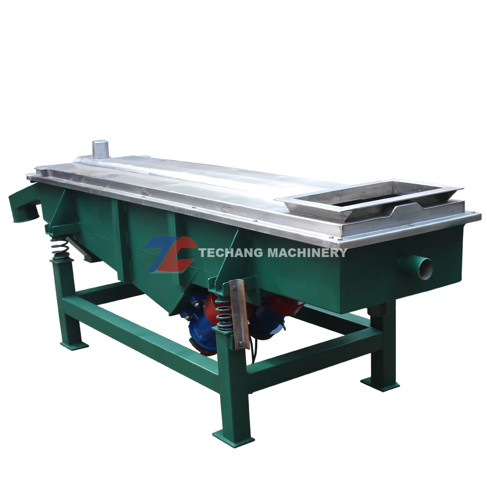 Linear Vibrating Screen Sifter For Frozen Fruit Cubes