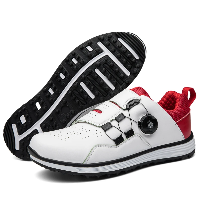 New Styles USA Export Factory Customize Men Leather Golf Shoes Factory Export Buckle Fitness & Cross-training Shoes 2023