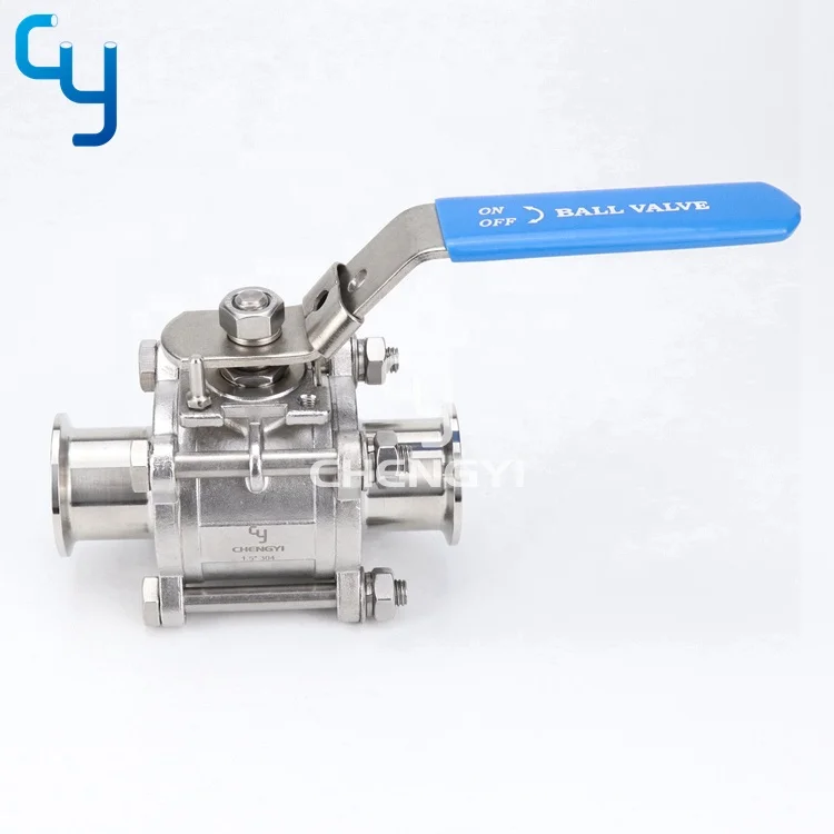 Weld Thread Stainless Steel 3-pc Ball Valve