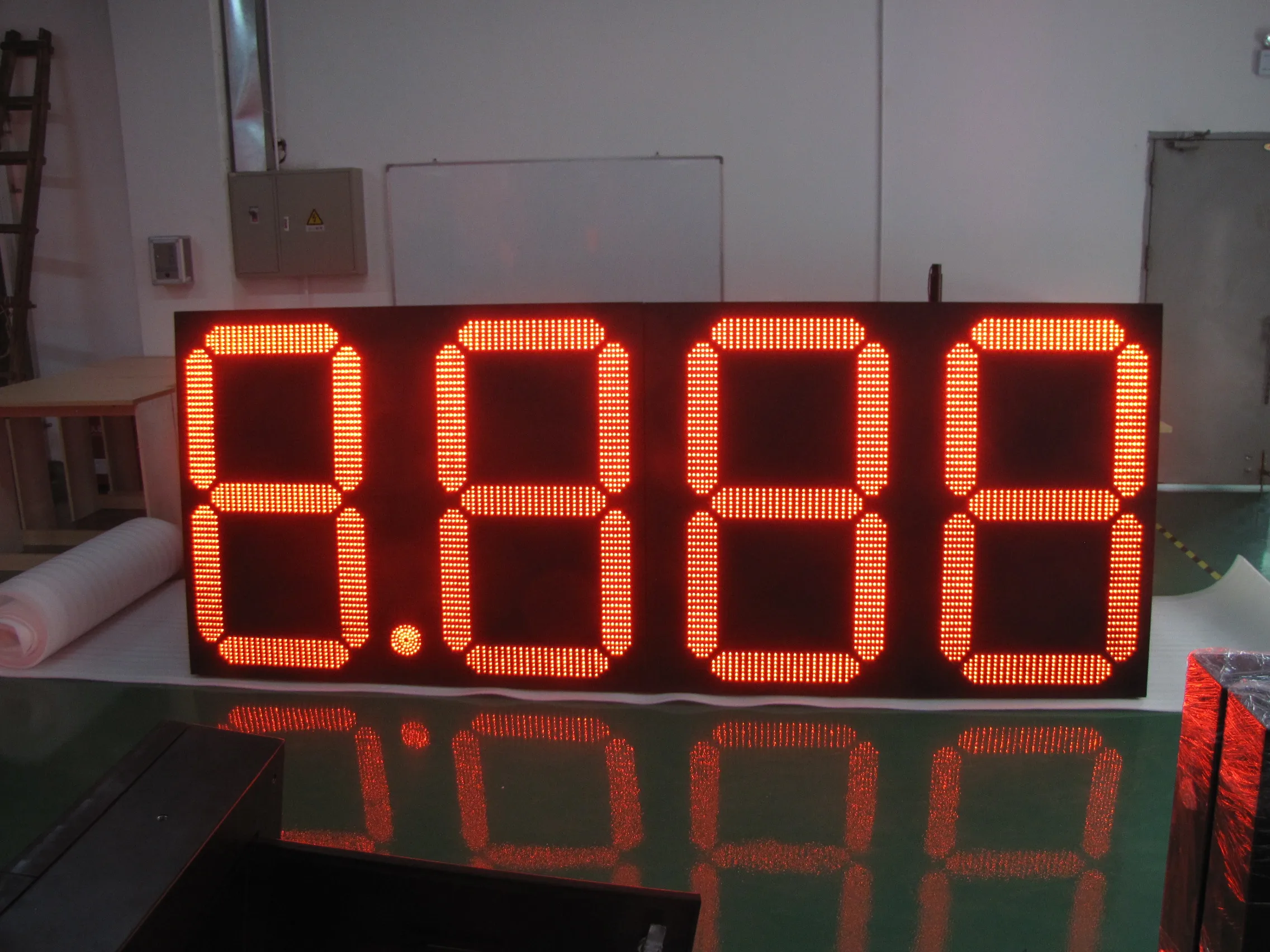 36-дюймовый красный 8 889/10 уличный большой светодиодный знак цены на газ для счета с китайского завода