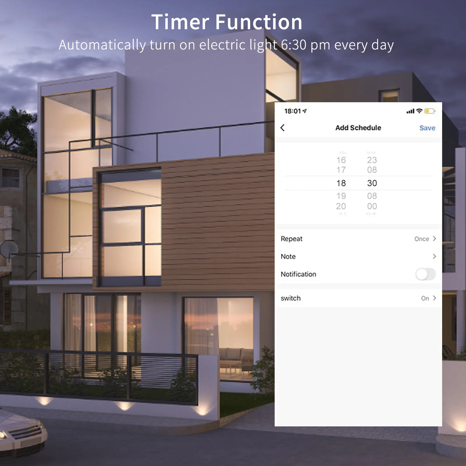 eMylo Smart Electricity Meter DIN Rail 1 Phase Digital AC Meter 220V, Tuya WLAN Automatic Circuit Breaker with Power Consumption