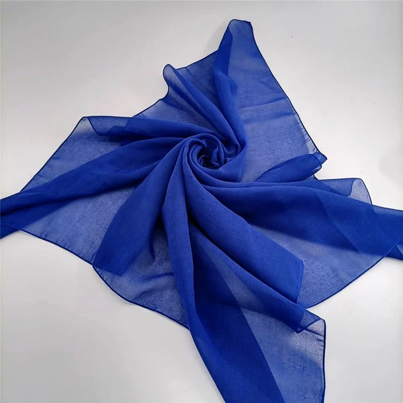Wholesale price custom color Muslim shawl viscose scarf cotton hijab  from chinese