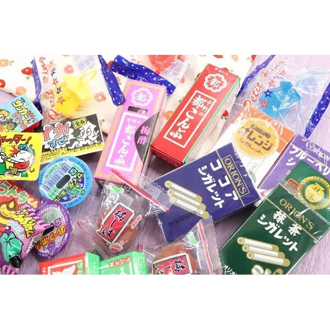 Japanese sugar candy mix sweets can easily get with little pocket money